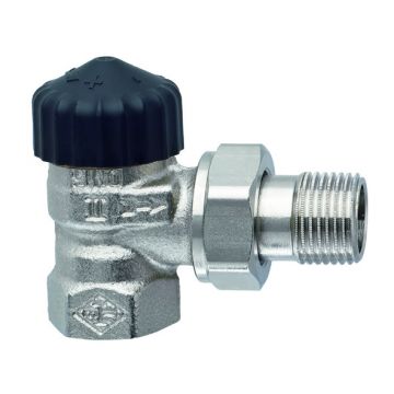 Heimeier Radiatorafsluiter Therm- Radiatorafsl- Standaard- Haaks- Dn10- Vern-