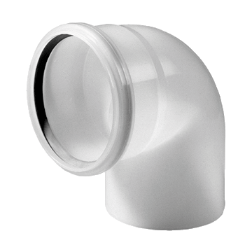 Ubbink Bocht 87° - Ø60 - Pptl