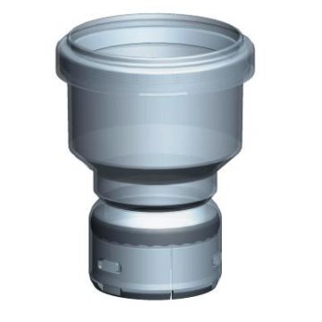 Ubbink Koppelstuk - Flex 50/mof Ø80 - Pptl