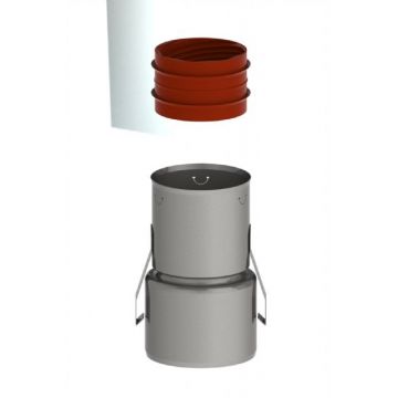 Burgerhout Koppelst Rvs 80-60 Spie-flex + Klemstrip