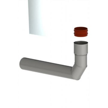 Burgerhout Steunbocht Rvs 80-80 87° Fixed-flex