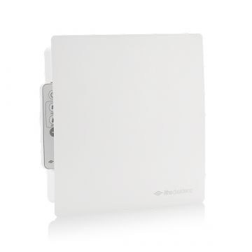 Vooraanzicht van de Itho Daalderop BTV-ssst Supreme badkamerventilator