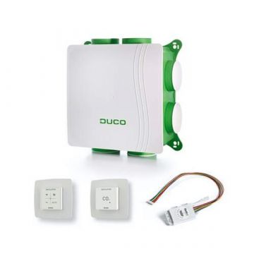 Duco DucoBox Silent alles-in-1 ventilatiebox randaarde met CO2 senser en vochtsensor