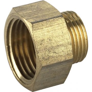 Universeel Neusstuk 1/2" x 3/8" Chroom