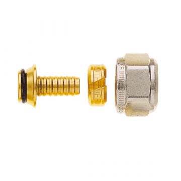 Comfort knelset 3/4" x 14/2mm AKB/PEX messing/vernikkeld