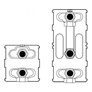 Jaga Low-H2O Warmtewisselaar type 15 - L=1713mm H=100mm