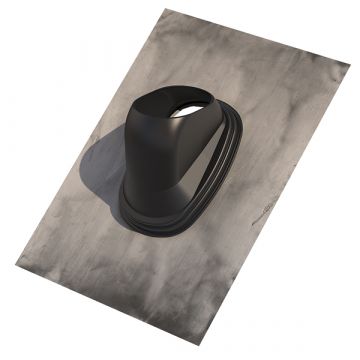 Ubbink dakdoorvoerpan lood universeel Ø131mm 25-45° - grijs