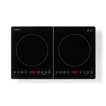 Nedis inductiekookplaat - 2 kookzones - 3500 W