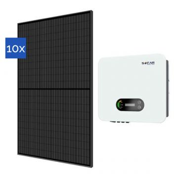 PV-pakket 4400 Wp - 10 panelen - 3-fase omvormer