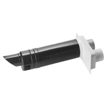 Burgerhout geveldoorvoer 80/80 mm - 675 mm - zwart/wit