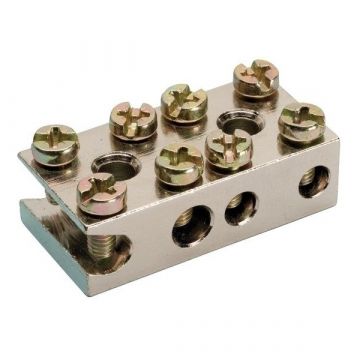 JMV radiatorklem D 2x25mm² + 2x6mm² schuin