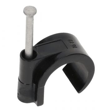 Tack spijkerclip universeel 16-19mm zwart - 100 stuks