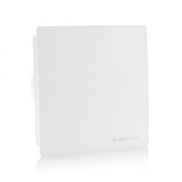 Vooraanzicht van de Itho Daalderop BTV-SSST badkamerventilator met timer en 2 snelheden