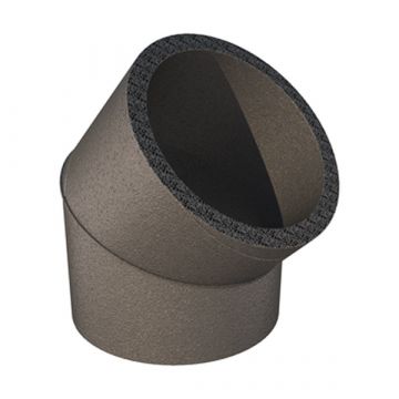 Ubbink Aerfoam geïsoleerde bocht 45° - Ø125