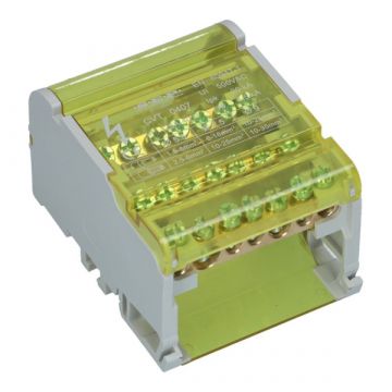 SEP verdeelblok CVT 125A 4 rijen 7 aansluitingen 500VAC