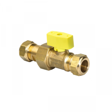 VSH kogelkraan met gele knop