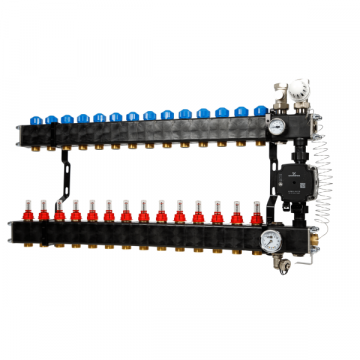 VTE composiet verdeler - pomp Grundfos - 14 groeps