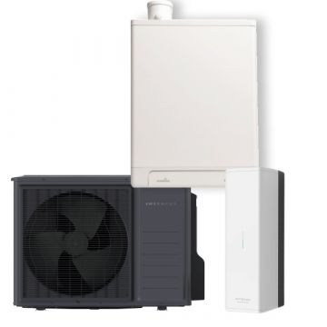 Intergas Xtend 5kW warmtepomp met Kombi Kompakt HRE 36/30 CW5