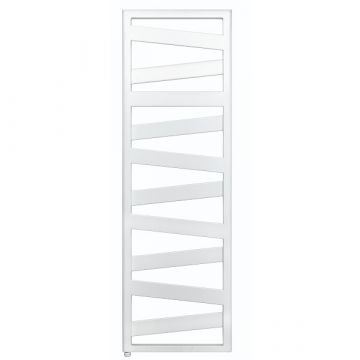 Vooraanzicht van de Zehnder Ribbon elektrische badkamerradiator - 750W - H1661 L600