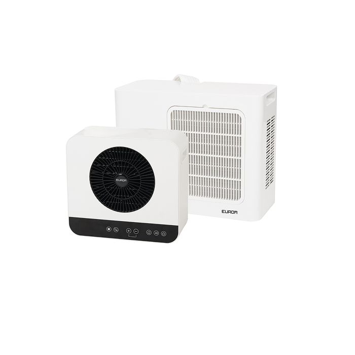 Binnen- en buitenunit van de Eurom AC5201 Wifi split airco