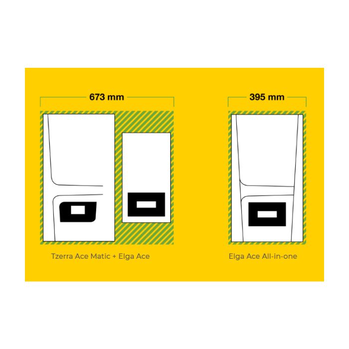 Remeha Elga Ace All-in-one hybride warmtepomp 8kW - CW5 cv-ketel