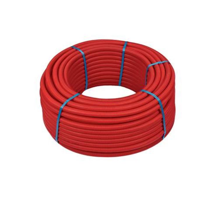 hissikoku Henco Alupex buis 16x2 25m standard met mantel - rood