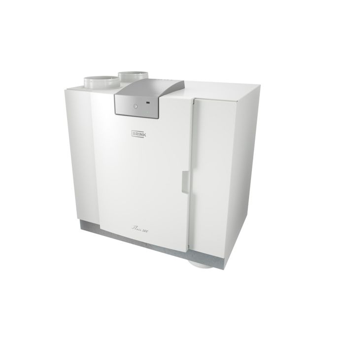 Vooraanzicht van de Brink Flair Plus 300 WTW 2b/2o rechts - 300m³/h