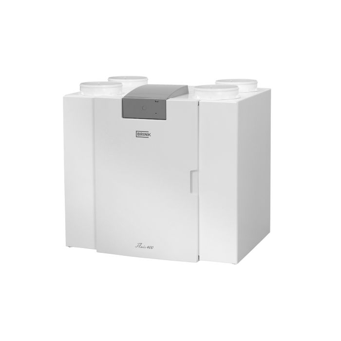Vooraanzicht van de Brink Flair 400 WTW 4/0b links - 400m³/h