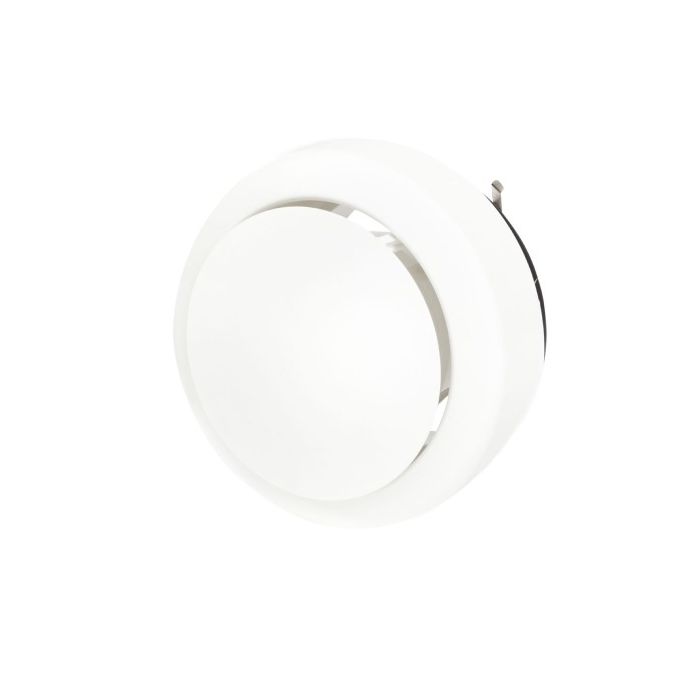 Vooraanzicht van de Brink toevoerventiel 125mm - Wit