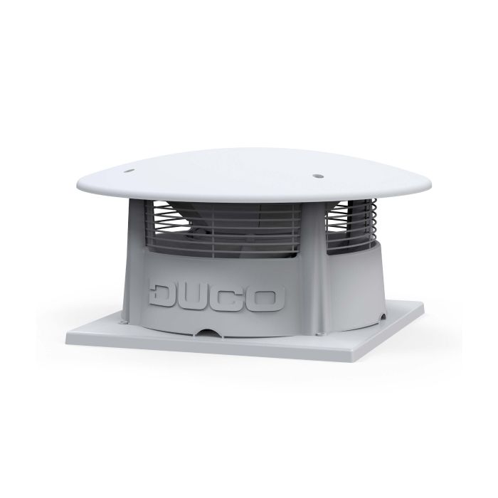 Vooraanzicht van de Duco RoofFan 3000 dakventilator