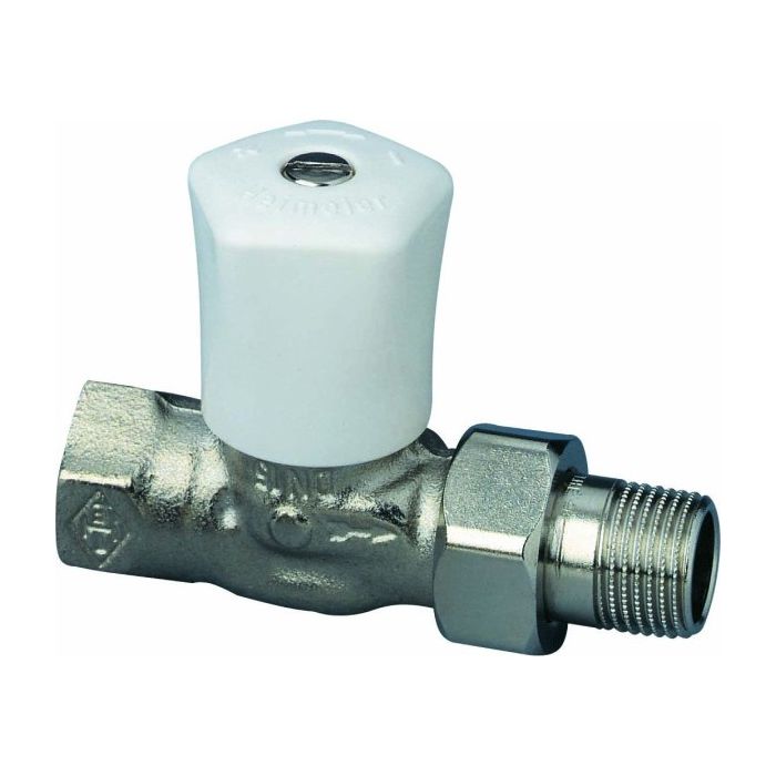 Heimeier radiatorkraan 1/2" recht