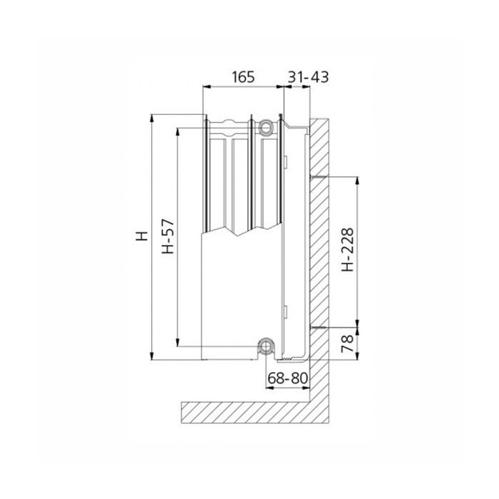 Brugman Compact 4 - H400 L600 T11