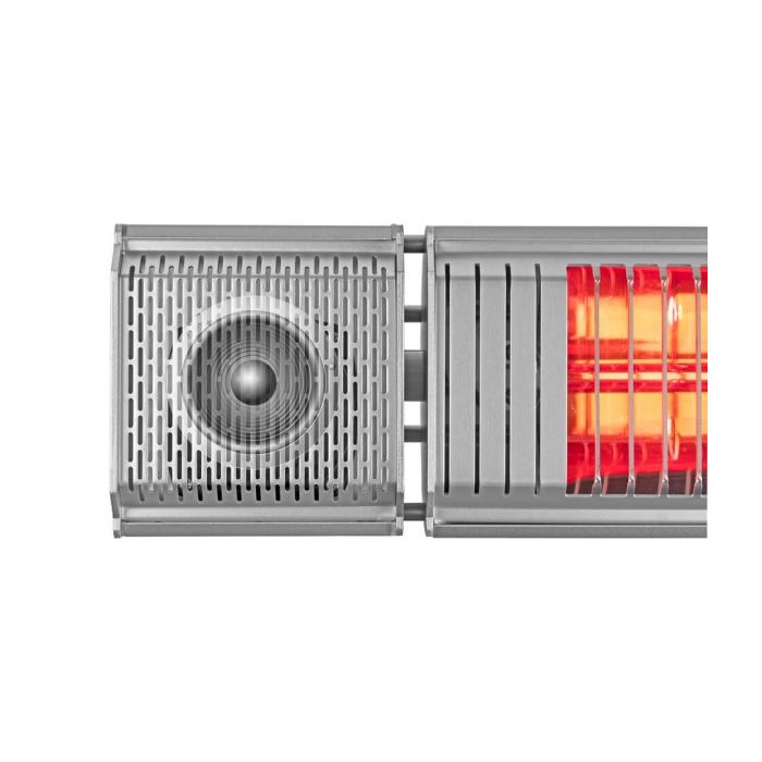 Ingebouwde speaker van de Eurom Heat and Beat Antraciet terrasverwarmer - 2000W