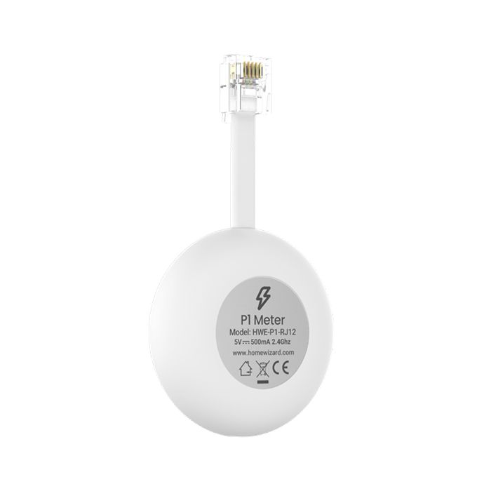 Achterzijde P1 meter van Homewizard