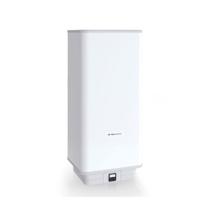 Vooraanzicht van de Itho Daalderop Green Energy Smartboiler met een inhoud van 120 liter