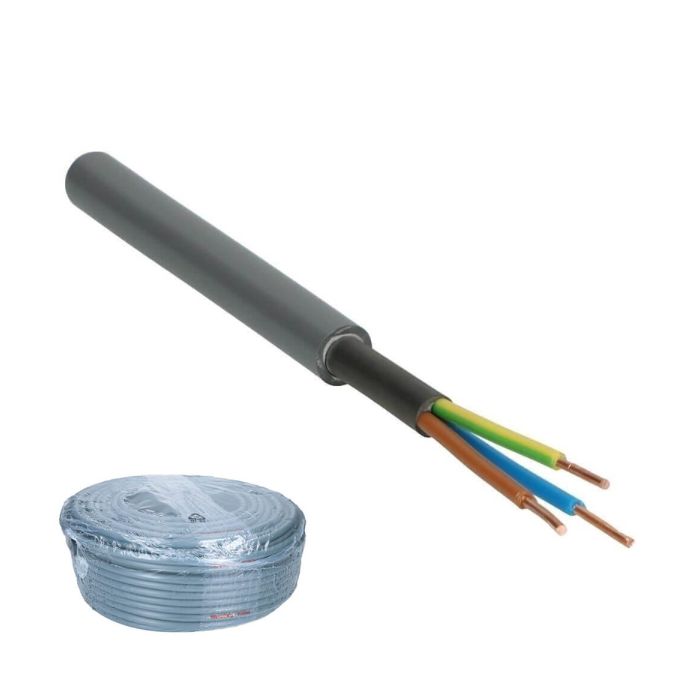 Waskonig + Walter installatiekabel YMvK 3x4mm² Dca-s2,d2,a3 - 100 meter