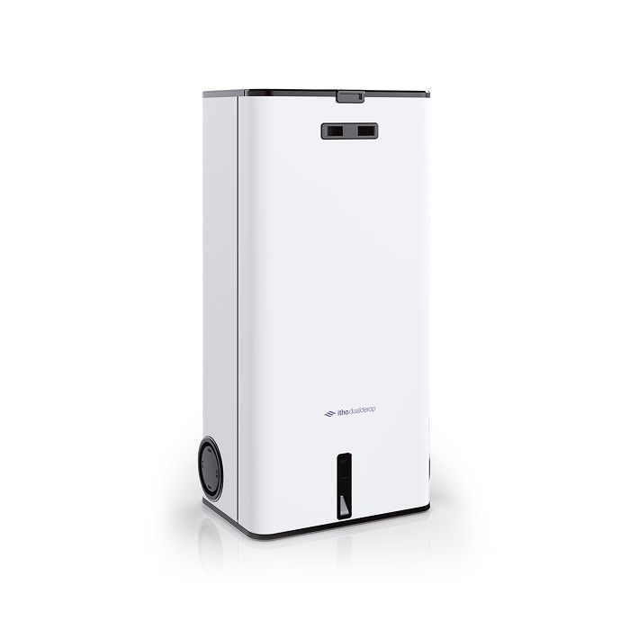 Vooraanzicht van de Itho Daalderop HRU 375 WTW-unit - Met elektrische voorverwarmer