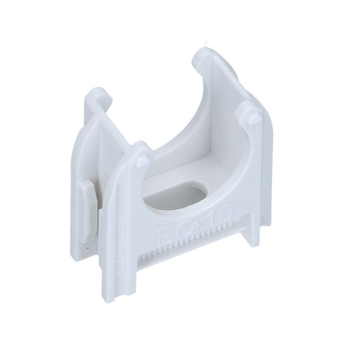 Schnable kunststof buisklem diameter 3/4" 19mm - wit - 200 stuks