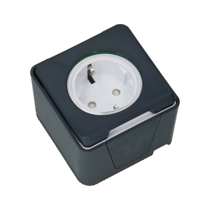 Schneider Electric Mureva IP55 wandcontactdoos grijs