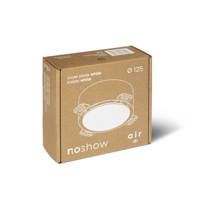 NoShow ventilatieventiel ø125 - wit