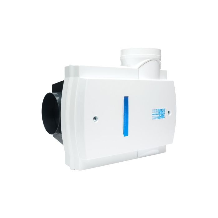 Schuinaanzicht Orcon ventilatiebox Compact 10RH