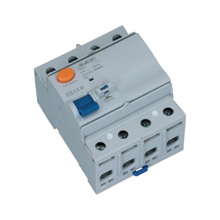 SEP aardlekschakelaar 4 polig 40A 30mA type A 10kA RCD1