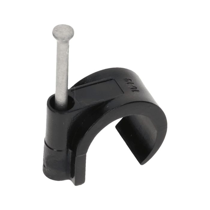 Tack spijkerclip universeel 16-19mm zwart - 100 stuks