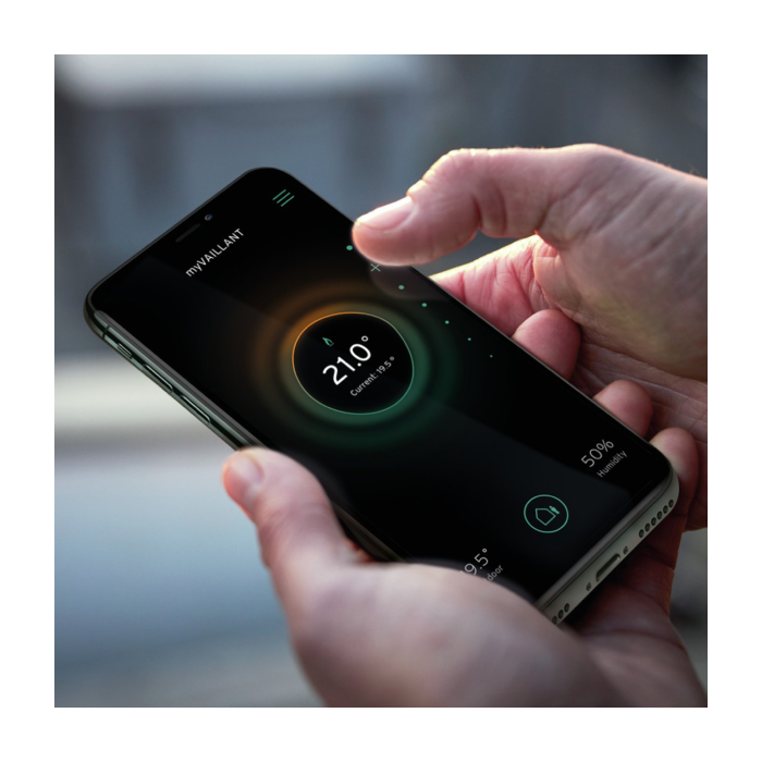 de myVaillant app in gebruik