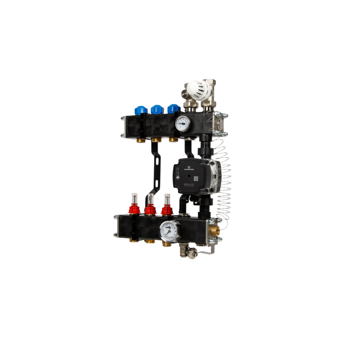 VTE composiet verdeler - pomp Grundfos - 3 groeps