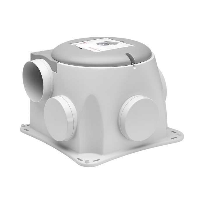Vooraanzicht van de Zehnder ComfoFan Silent ventilatiebox - Perilex
