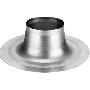 Burgerhout plakplaat aluminum 168mm tbv. rookgas 100/150 of ventilatie 150mm