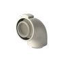 Ubbink UbiFit Bocht 87° Concentrisch - Ø60/100 (klemband) - PPtl/KS - wit