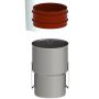 Burgerhout Koppelst Rvs 80-80 Spie-flex + Klemstrip