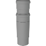 Burgerhout Pp Rookgas Paspijp Instb 80 L=290-410